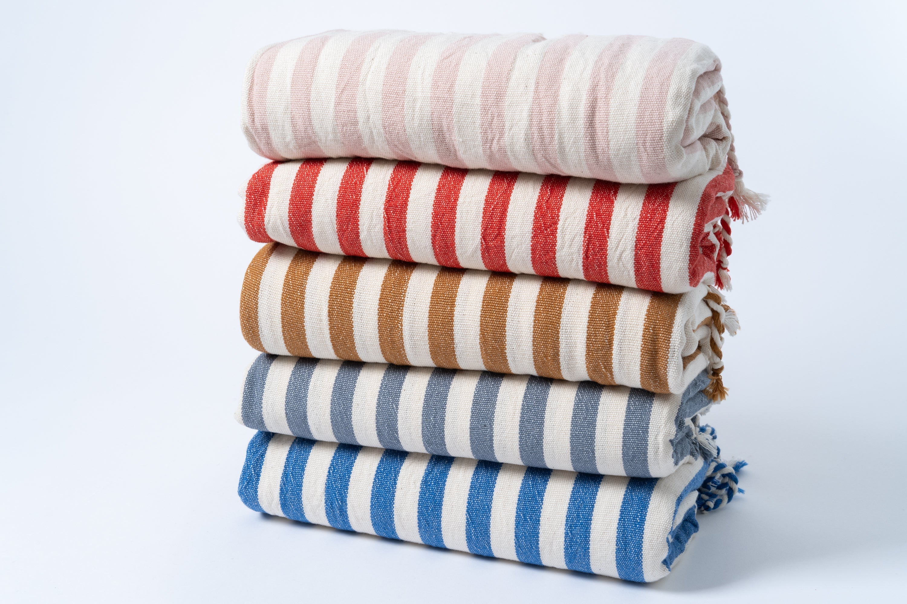 SustainState Girit handwoven cotton-linen towels