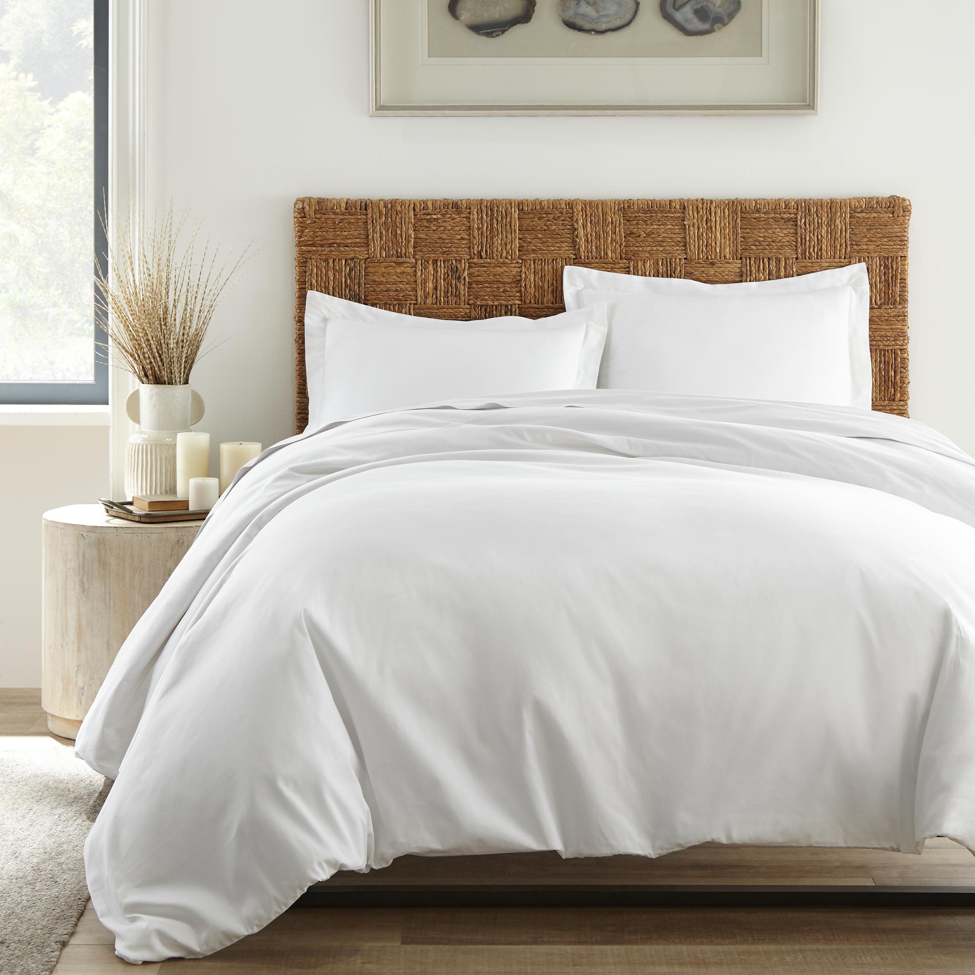 300 TC Organic Cotton Sateen Duvet Cover Set