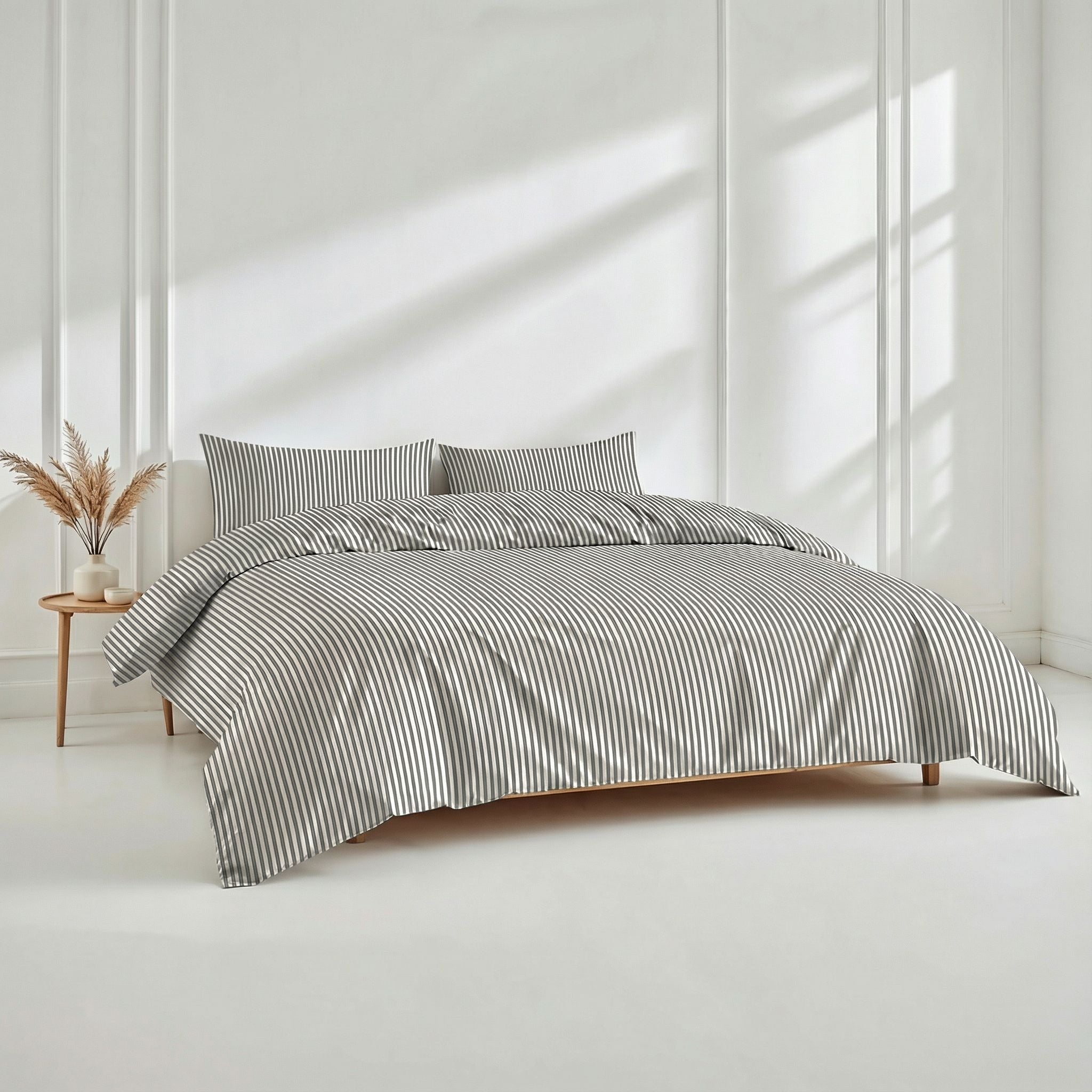 Luxe Australian cotton sateen bedding bundle on a bed