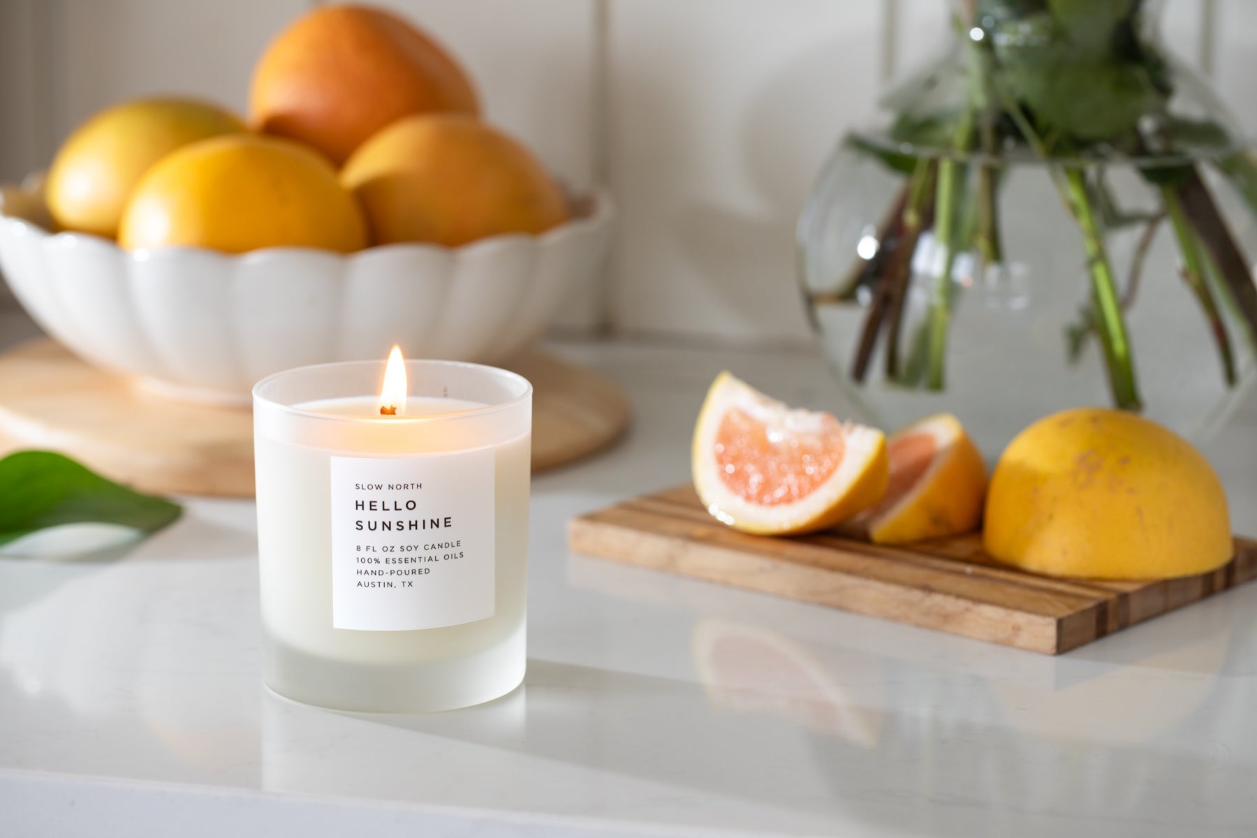 Hello Sunshine Candle — Grapefruit & Geranium