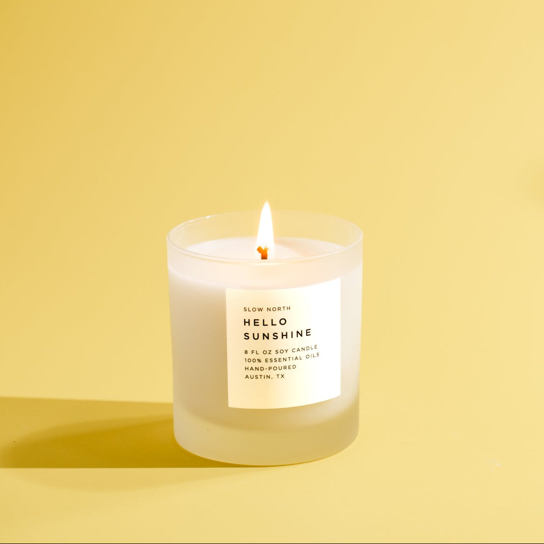 Hello Sunshine Candle — Grapefruit & Geranium
