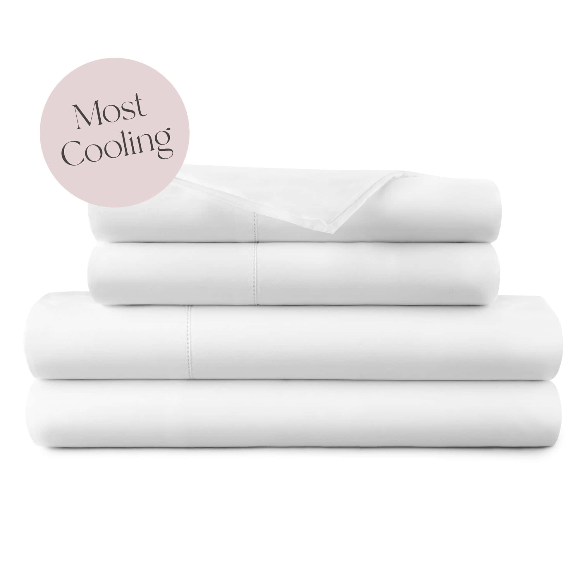 Organic cotton percale sheet set with picot embroidery