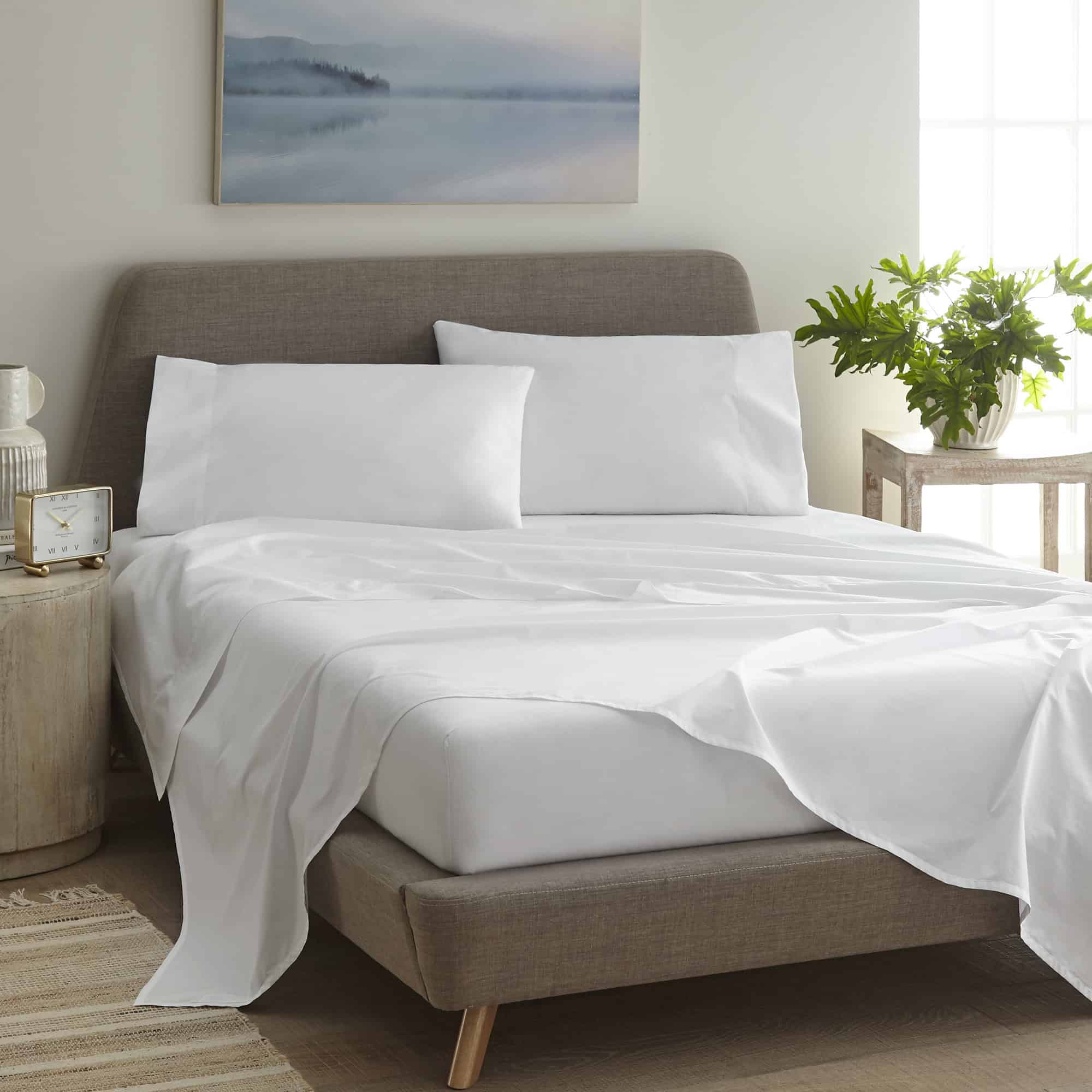 270 TC Organic Cotton Percale Sheet Set