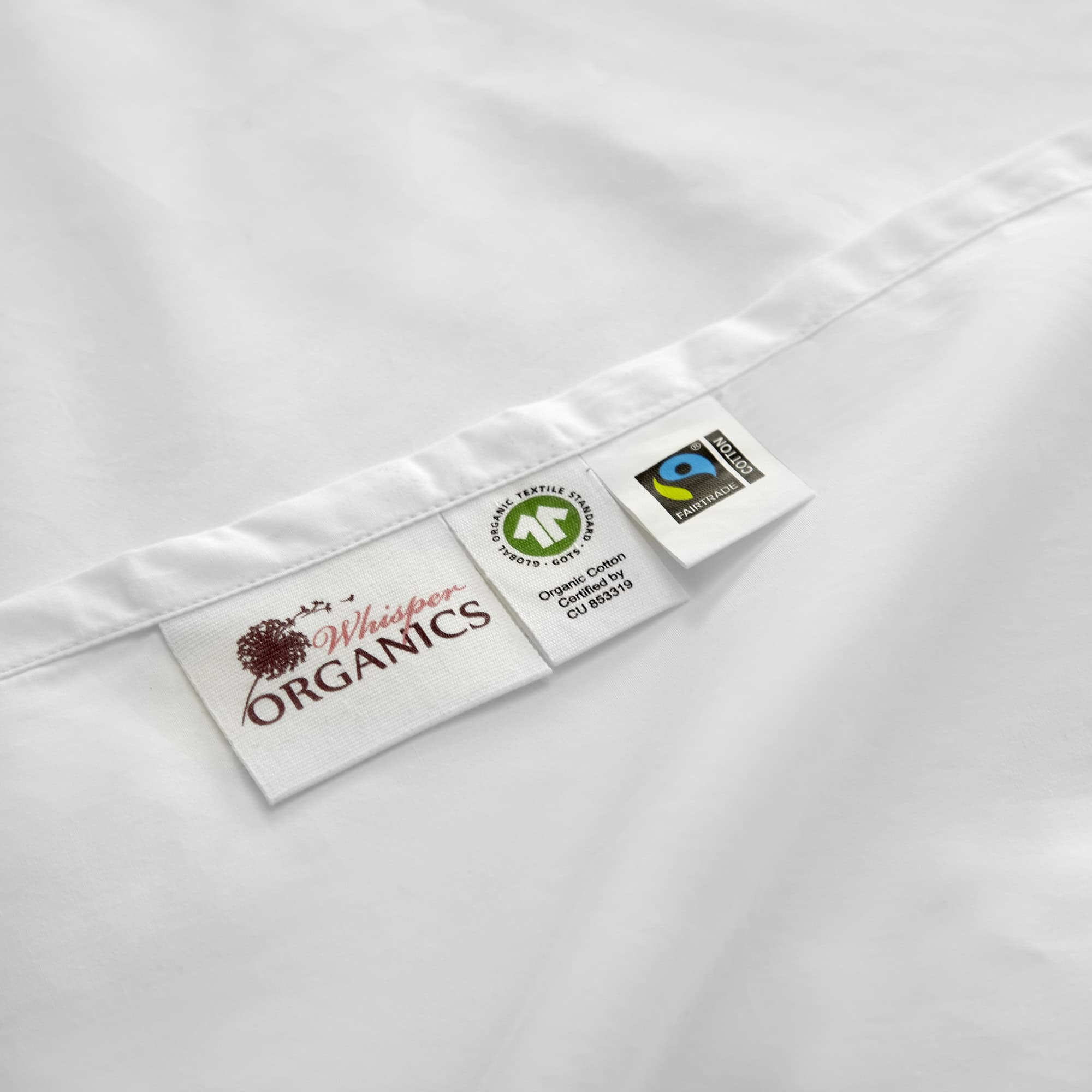 Organic Percale Sheet Set — Picot Embroidery (270TC)