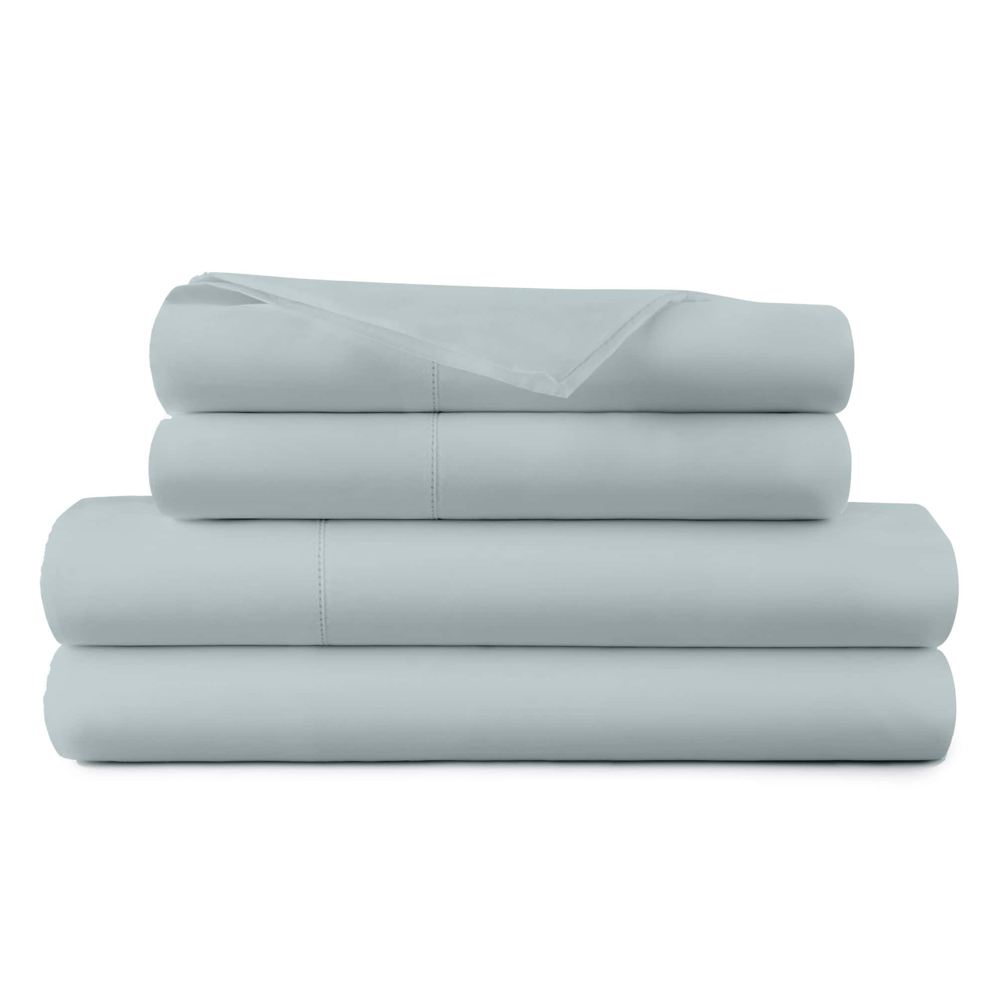 Organic Percale Sheet Set — Picot Embroidery (270TC)