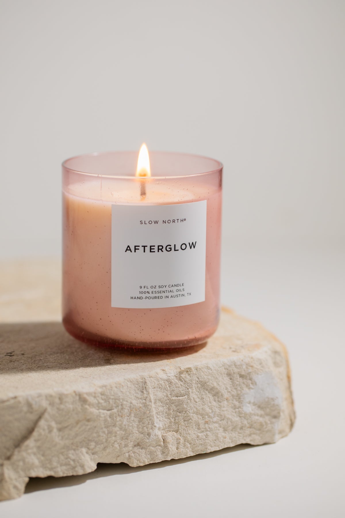Slow North hand-poured spa candle, lifestyle