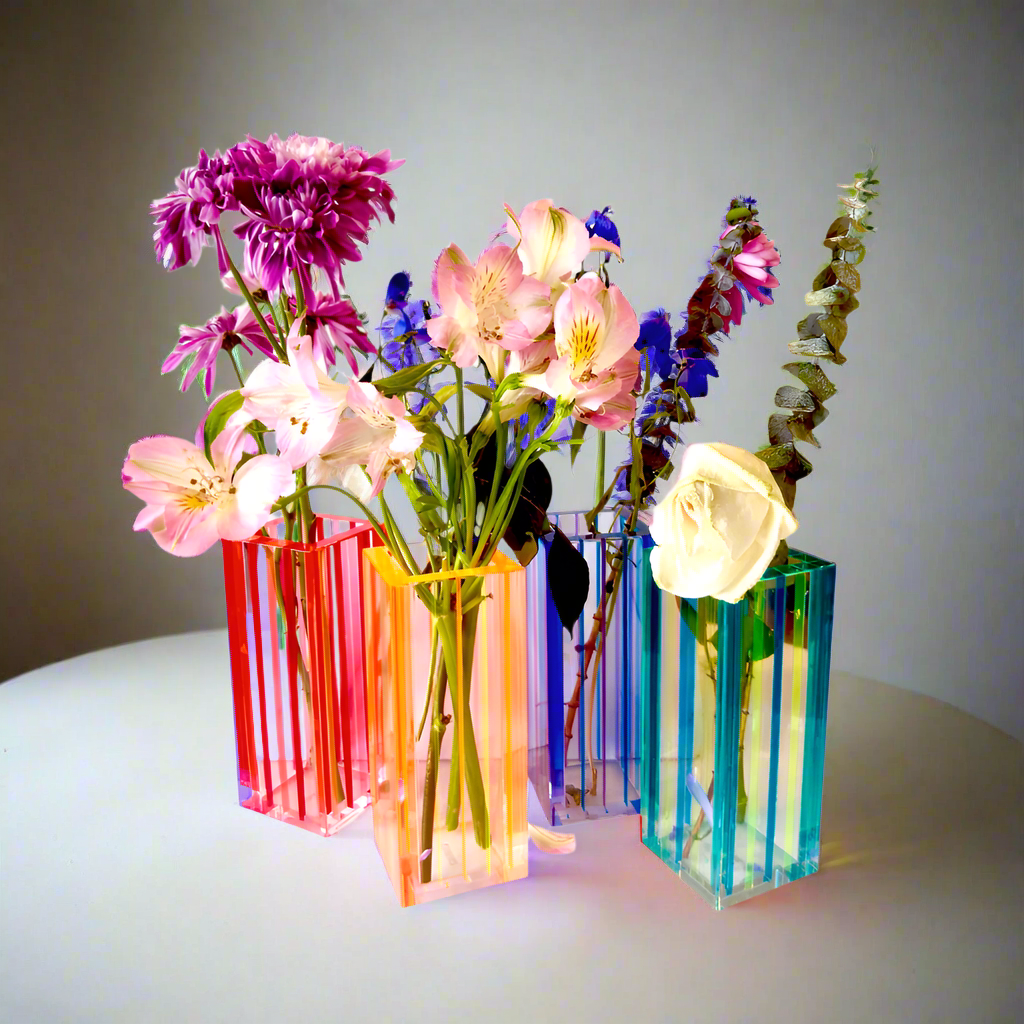 Colorful Bouquet Vase — Yellow & Orange
