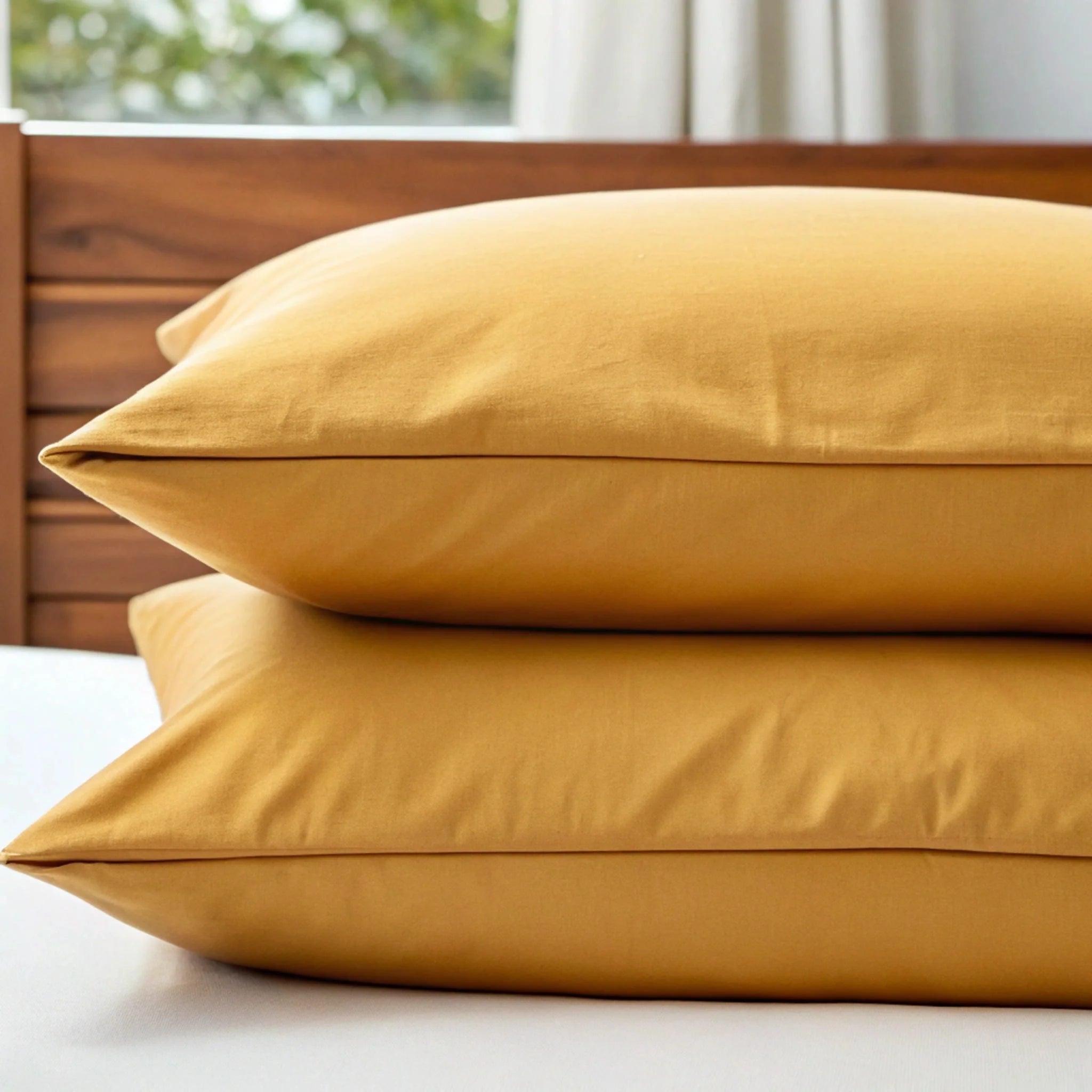 Copper-Infused Bamboo Pillowcase Pair — Cooling