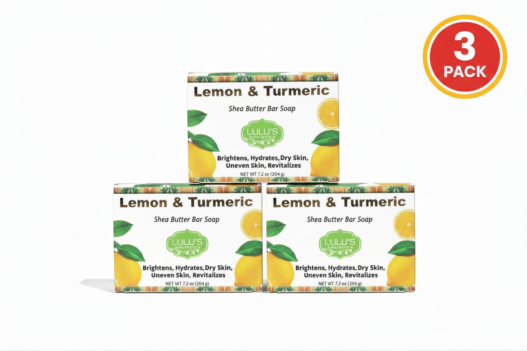 Lemon Turmeric Shea Butter Bar Soap
