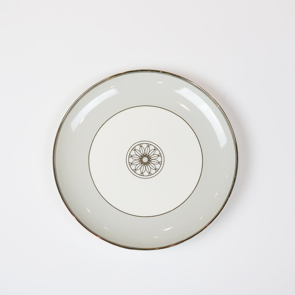 Diamond gray jewel salad plates, set of four