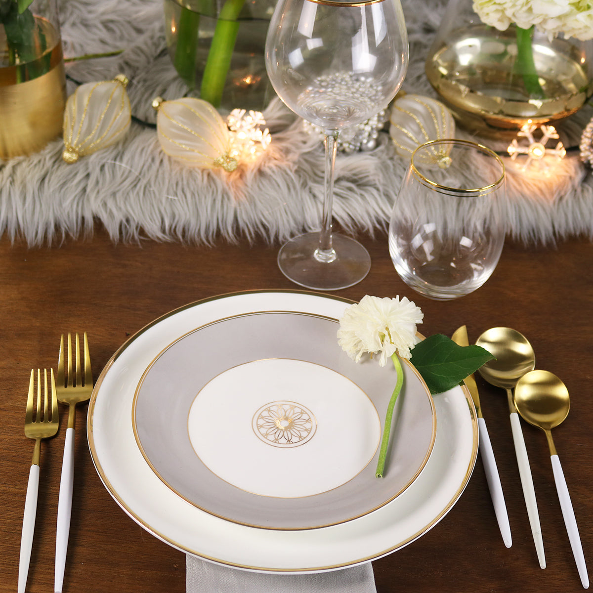 Diamond Jewel Salad Plates — Set of 4