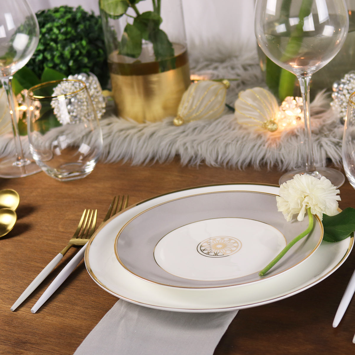 Diamond Jewel Salad Plates — Set of 4