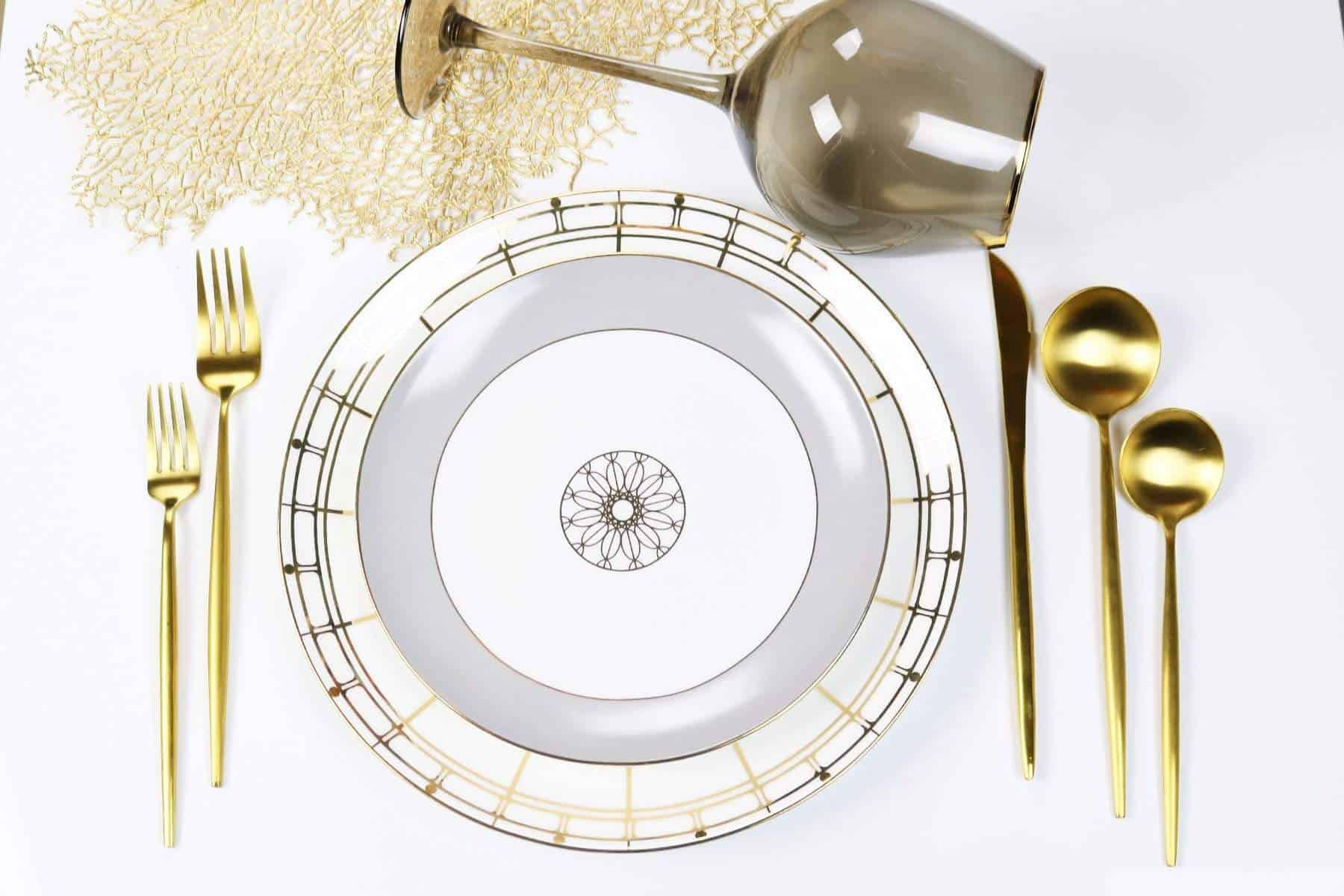 Diamond Jewel Salad Plates — Set of 4