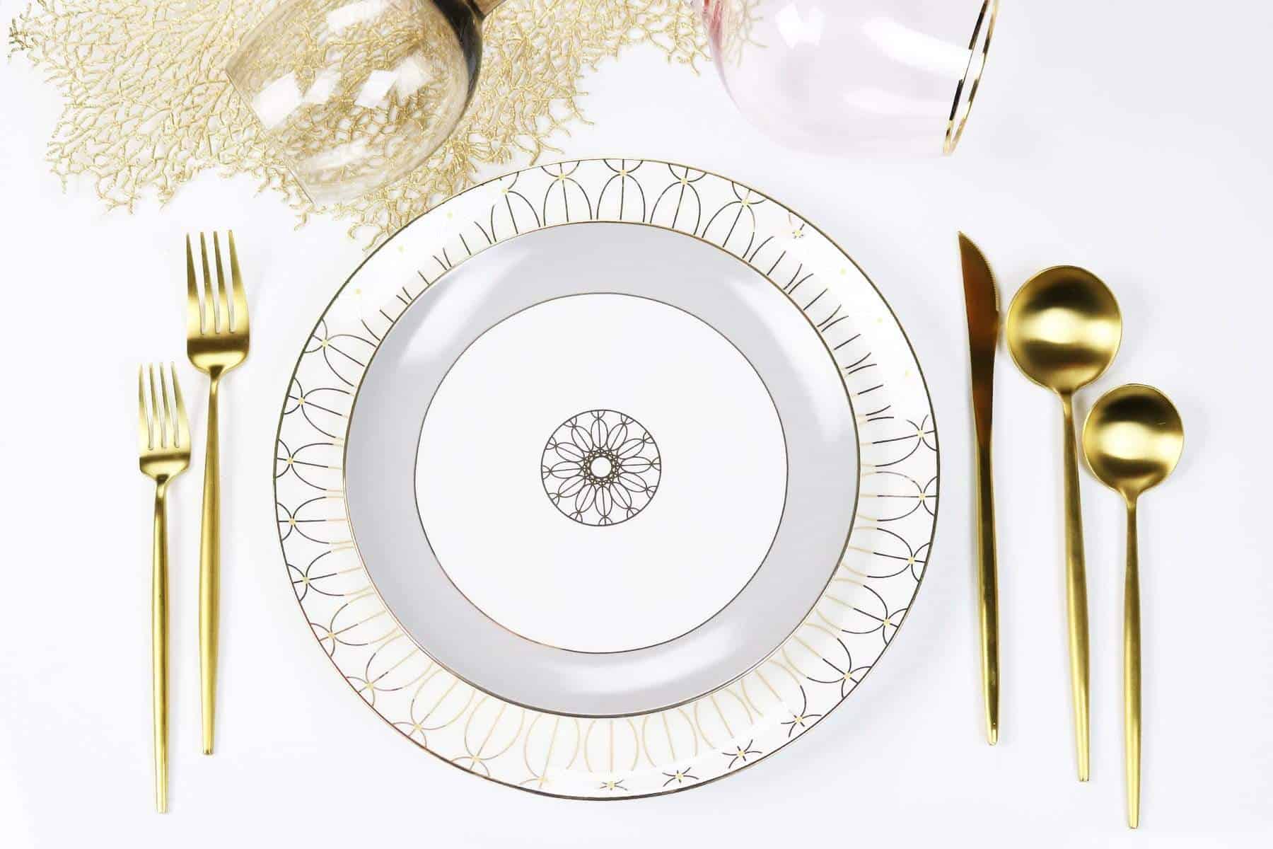 Diamond Jewel Salad Plates — Set of 4