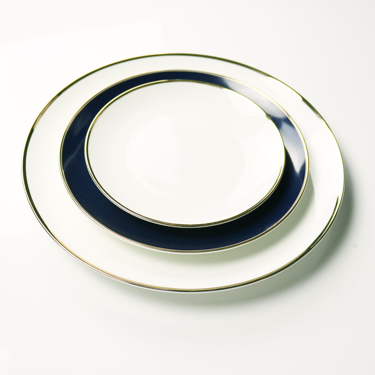 Sapphire Jewel Salad Plates — Set of 4