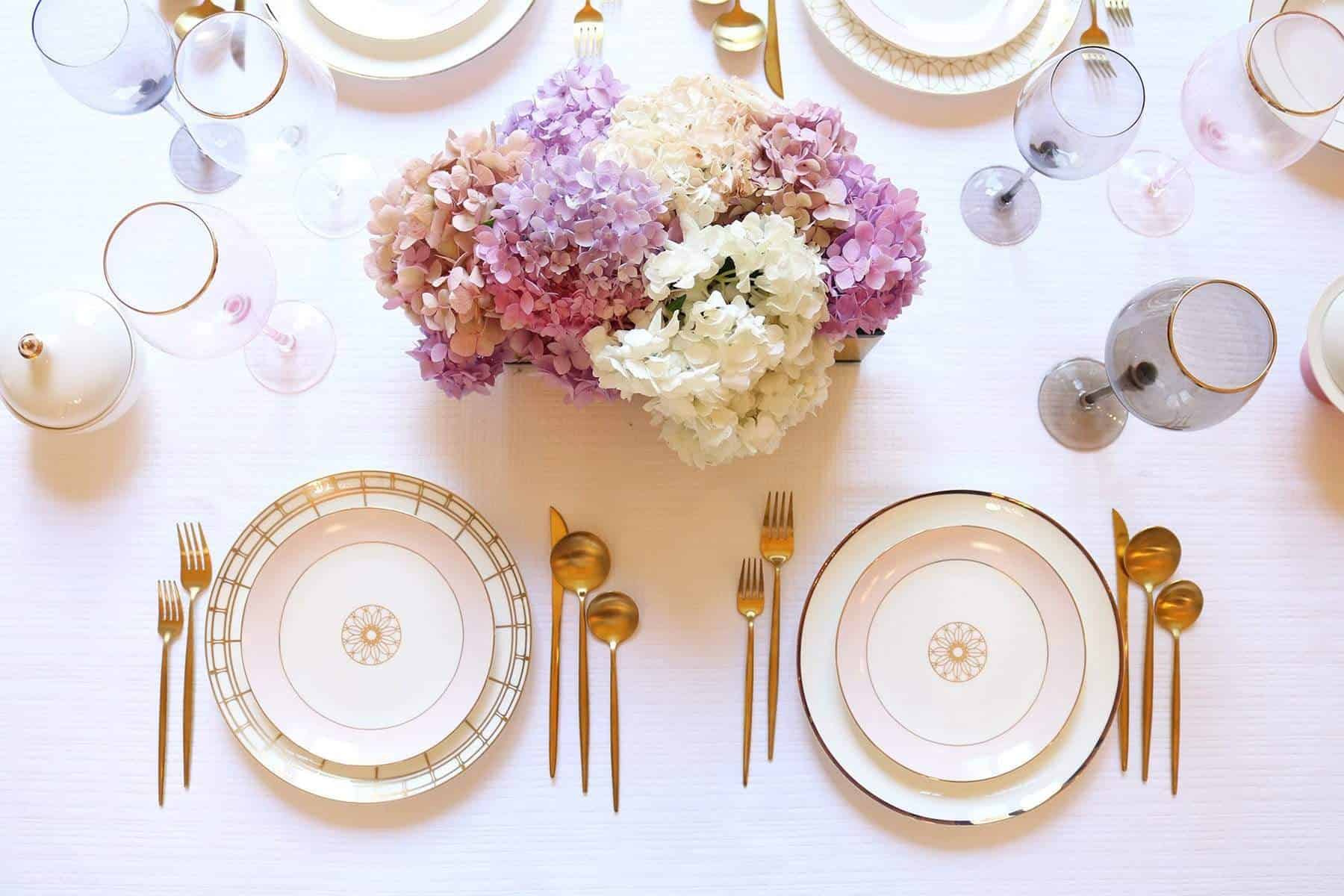 Blush Jewel Salad Plates — Set of 4
