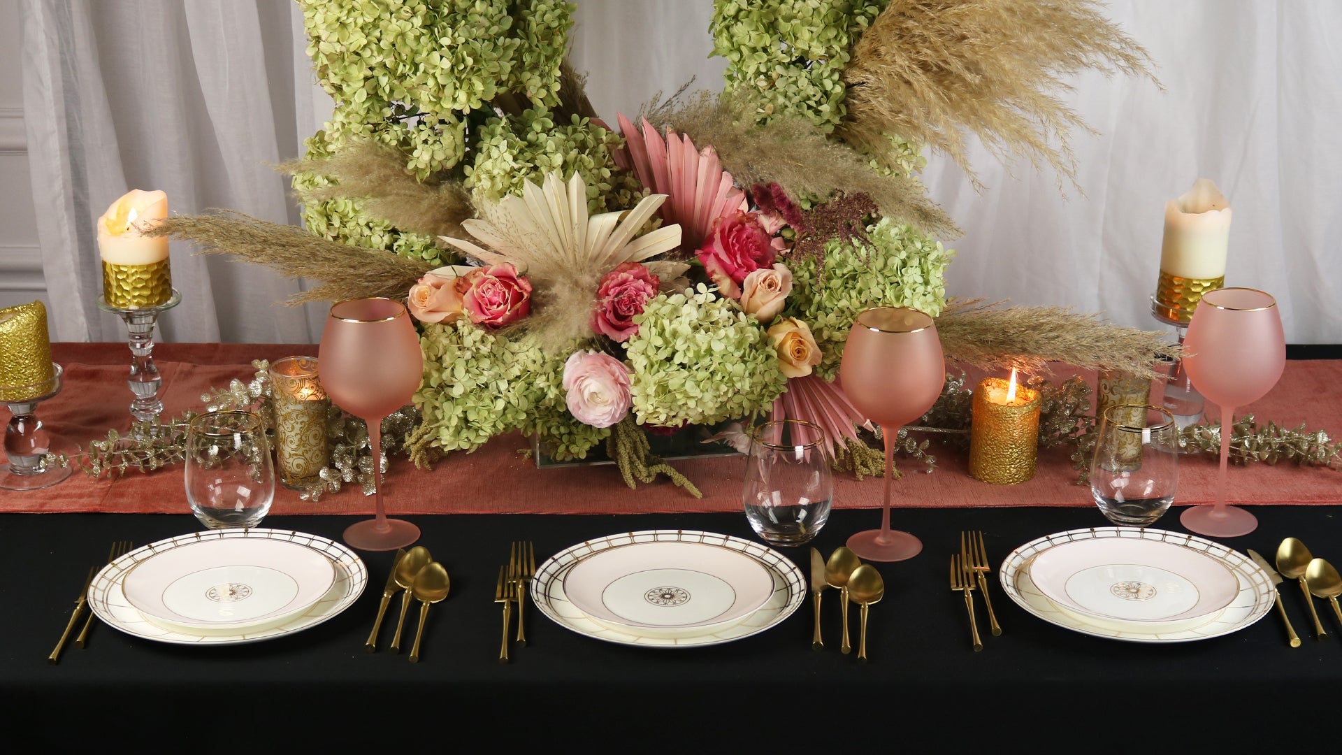 Blush Jewel Salad Plates — Set of 4